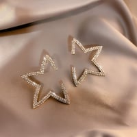 学生ランウェイ・横山未来様着用★ハーフスターピアス