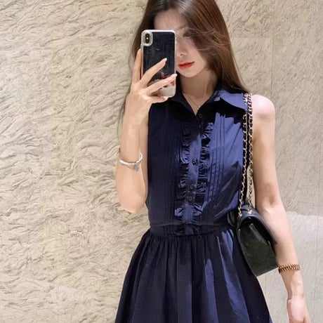 Navyシンプル上品ワンピース