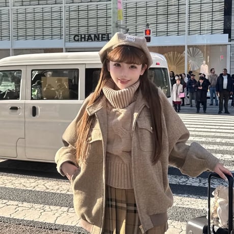 袖先farニット2色