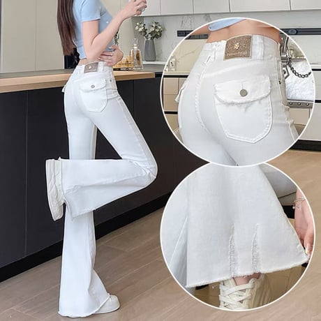 美脚効果抜群！ ストレッチパンツ 2色
