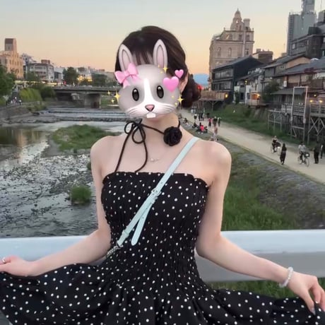 roseチョーカー付きdotワンピ