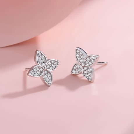 クローバーピアス 2色