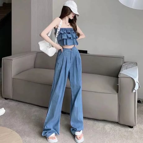 denim セットアップ