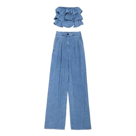 denim セットアップ