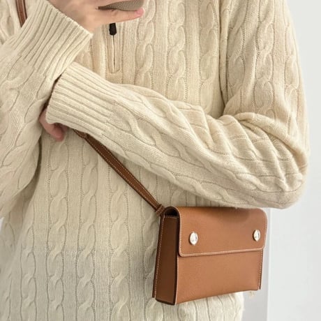 本革shoulder bag 4色
