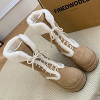 即納SALE ミディアムムートンブーツ   23.5