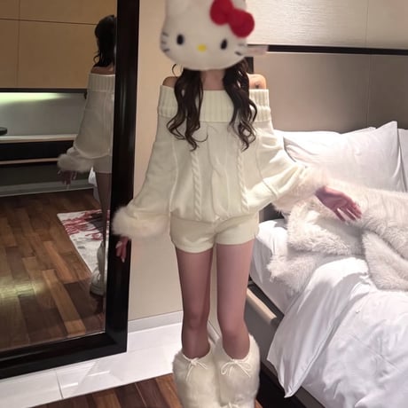 袖先farニット2色