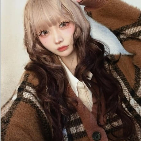 ⚫︎brown check cardigan