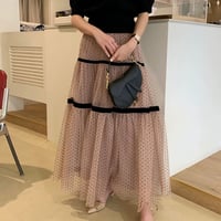 ●ドットチュールスカート2色