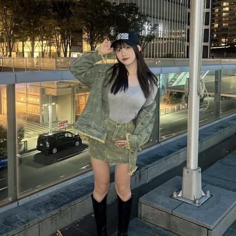 可愛すぎ?! クロスdenimセットアップ