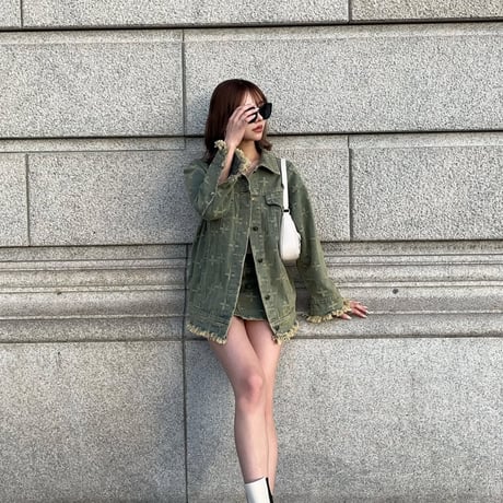 可愛すぎ?! クロスdenimセットアップ