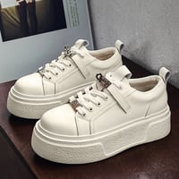厚底バックルスニーカー