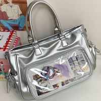 3way クリアポケット付きbag 9色