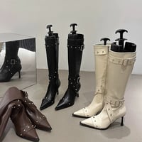 belt long boots 3色