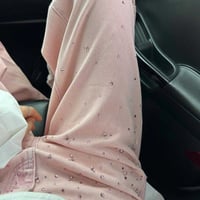 pink stone パンツ