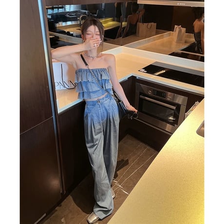 denim セットアップ