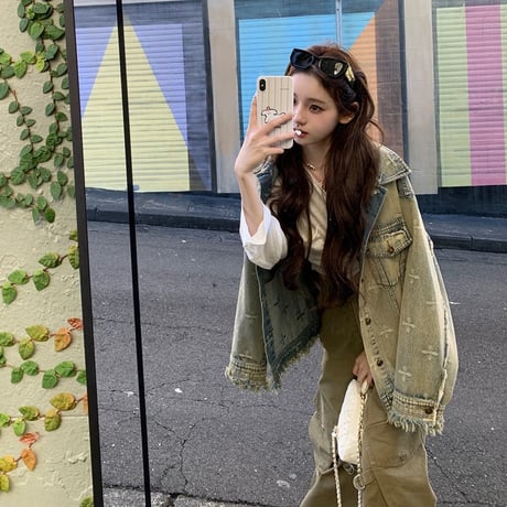 可愛すぎ?! クロスdenimセットアップ