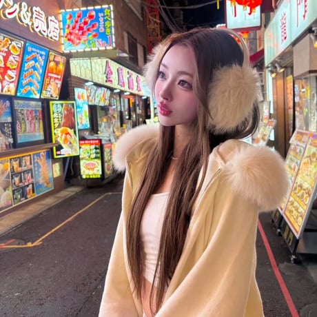 ●ファーフードパーカー 4色