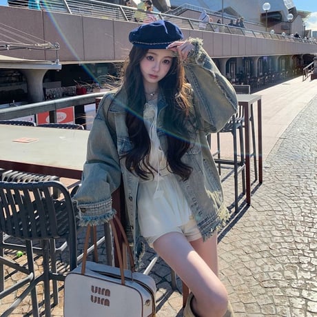 可愛すぎ?! クロスdenimセットアップ