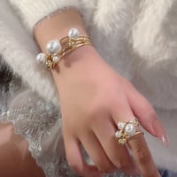 不揃いパールブレスorリング
