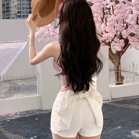 バックリボンパンツ2色