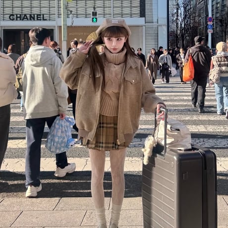 袖先farニット2色