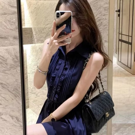 Navyシンプル上品ワンピース