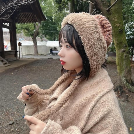 ♡ ぽんぽんくまさん帽 4色