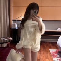 袖先farニット2色
