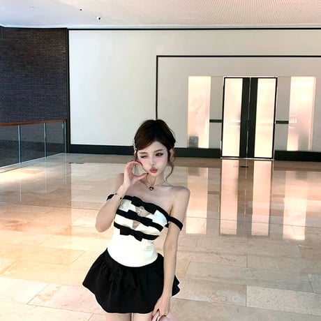 ワンホンリボントップス