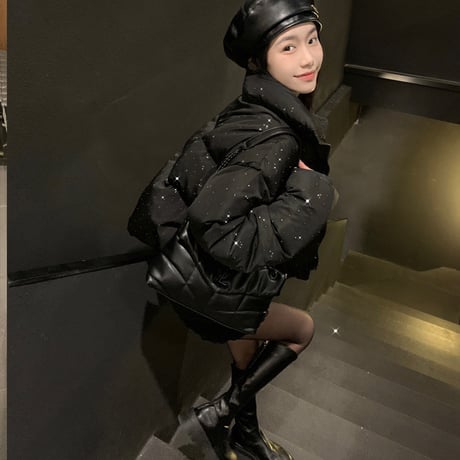 ラインストーンダウン2色
