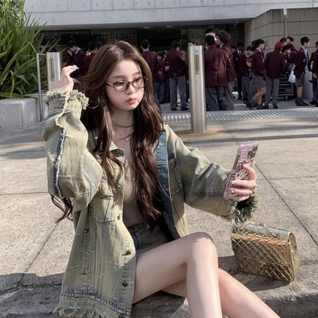 可愛すぎ?! クロスdenimセットアップ
