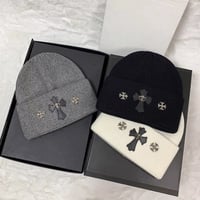 クロスニット帽3色