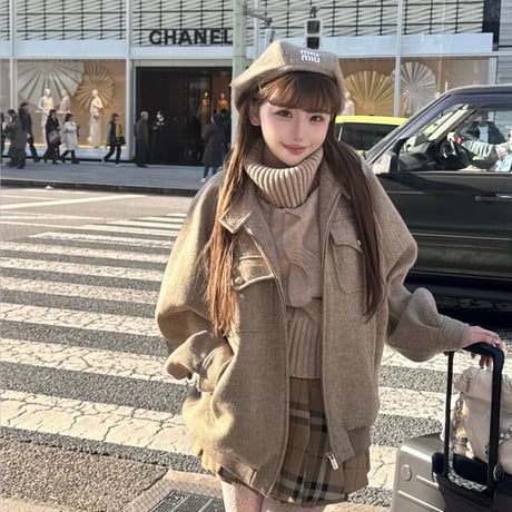 袖先farニット2色