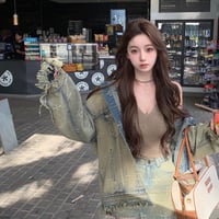 可愛すぎ?! クロスdenimセットアップ