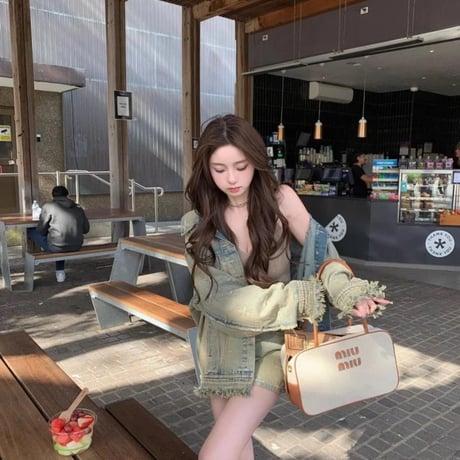 可愛すぎ?! クロスdenimセットアップ