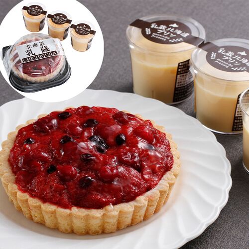 乳蔵 北海道ミックスベリータルト＆プリン6個入 ギフト 贈り物 お返し グルメ タルト プリン セット 北海道スイーツ 乳蔵 ミックスベリータルト＆プリン｜通販で人気のお