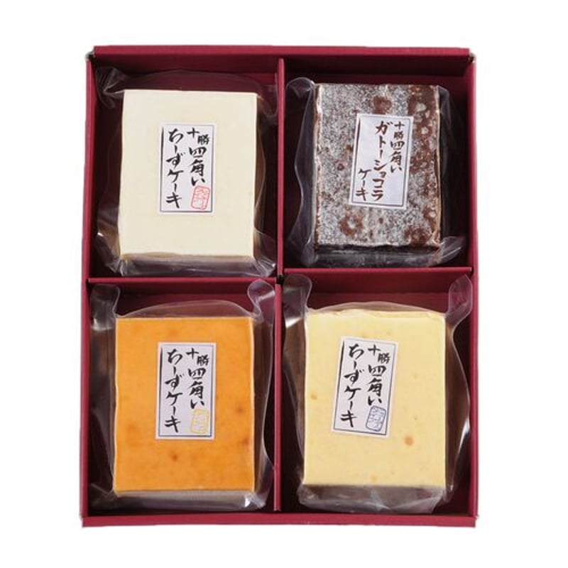 お取り寄せスイーツ 北海道 十勝 四角いチーズケーキ＆ガトーショコラ