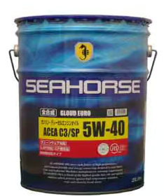 SEAHORSE エンジンオイル 5W-40 ACEA C3/SP SEAHORSE シーホース グラウドユーロ 5W-40 C3/SP 20L 全合成油 | 将