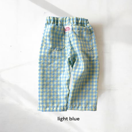 gingham easy pants