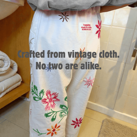 vintage fabric  pants