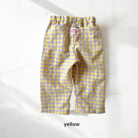 gingham easy pants