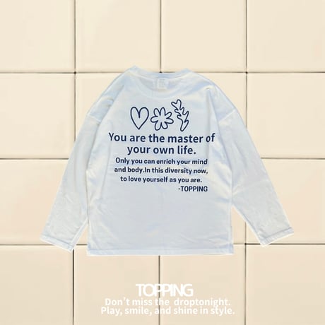 【White】own life long sleeve