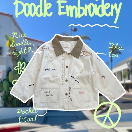 Doodle Embroidery Jacket