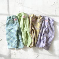 gingham easy pants