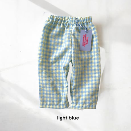 gingham easy pants