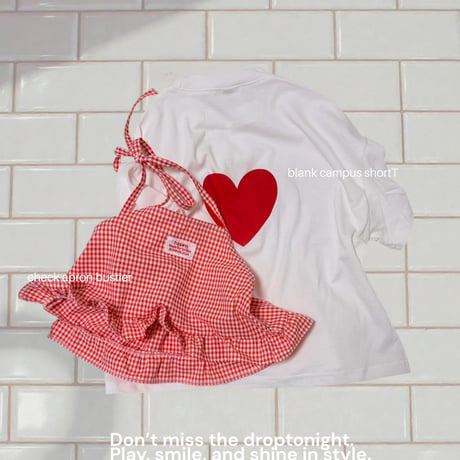 check apron bustier