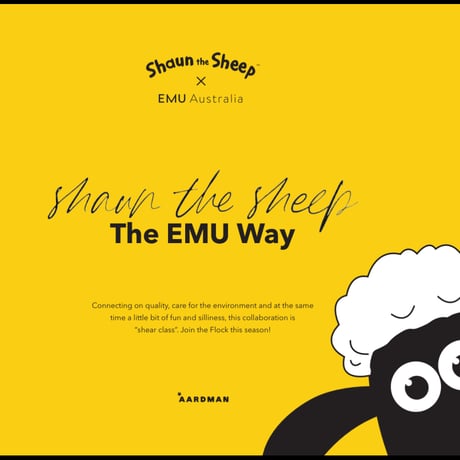 ひつじのショーン×EMU　ムートンブーツ　SHAUN THE SHEEP WAIKER