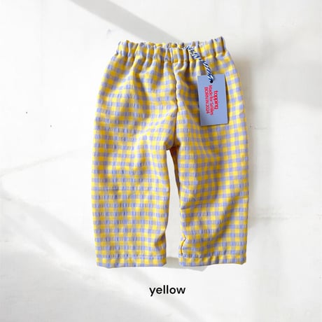 gingham easy pants