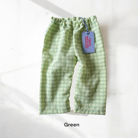 gingham easy pants